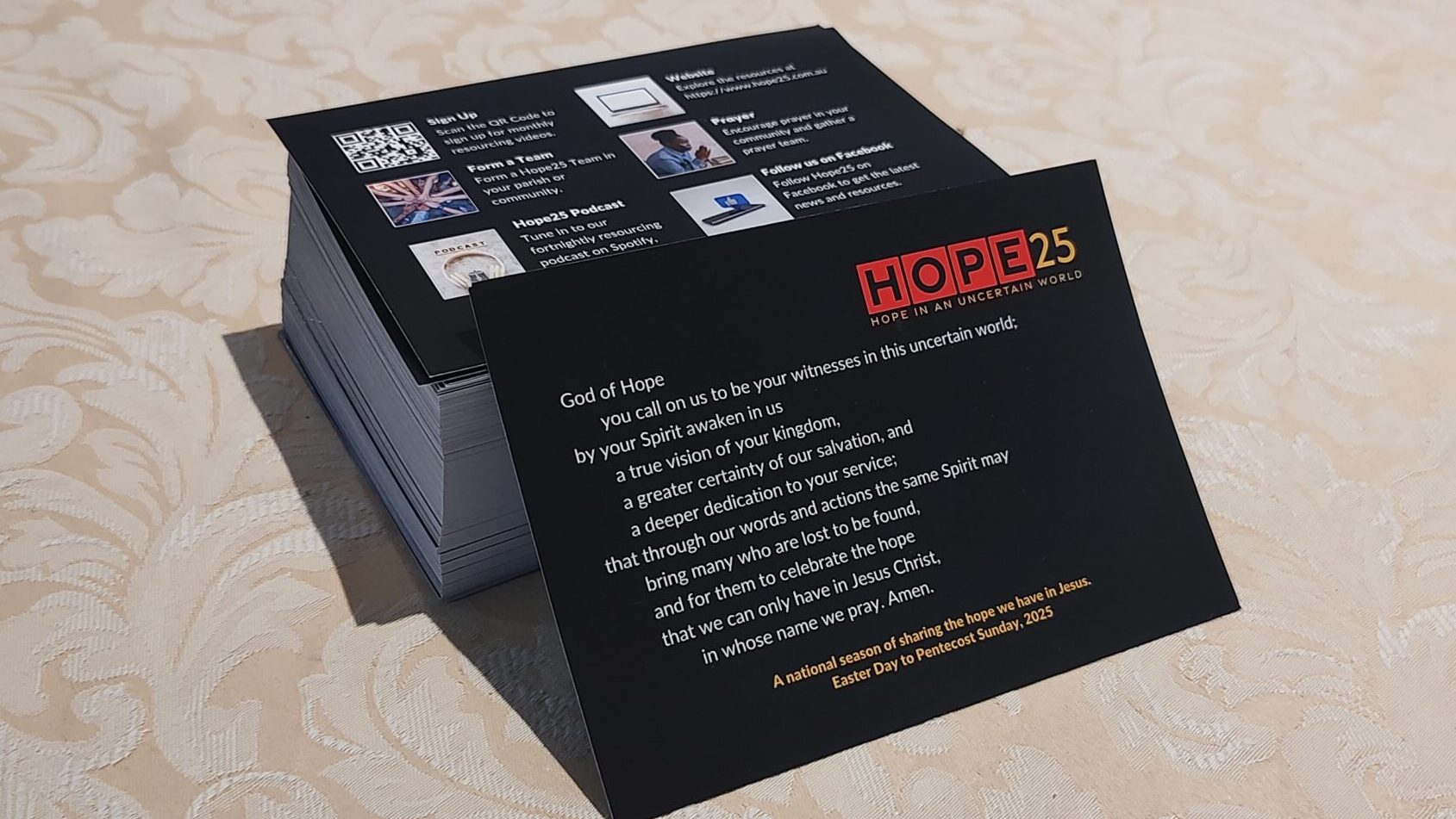 Hope25 Prayer Postcards Now Freely Available